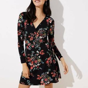 LOFT Floral Wrap Dress
